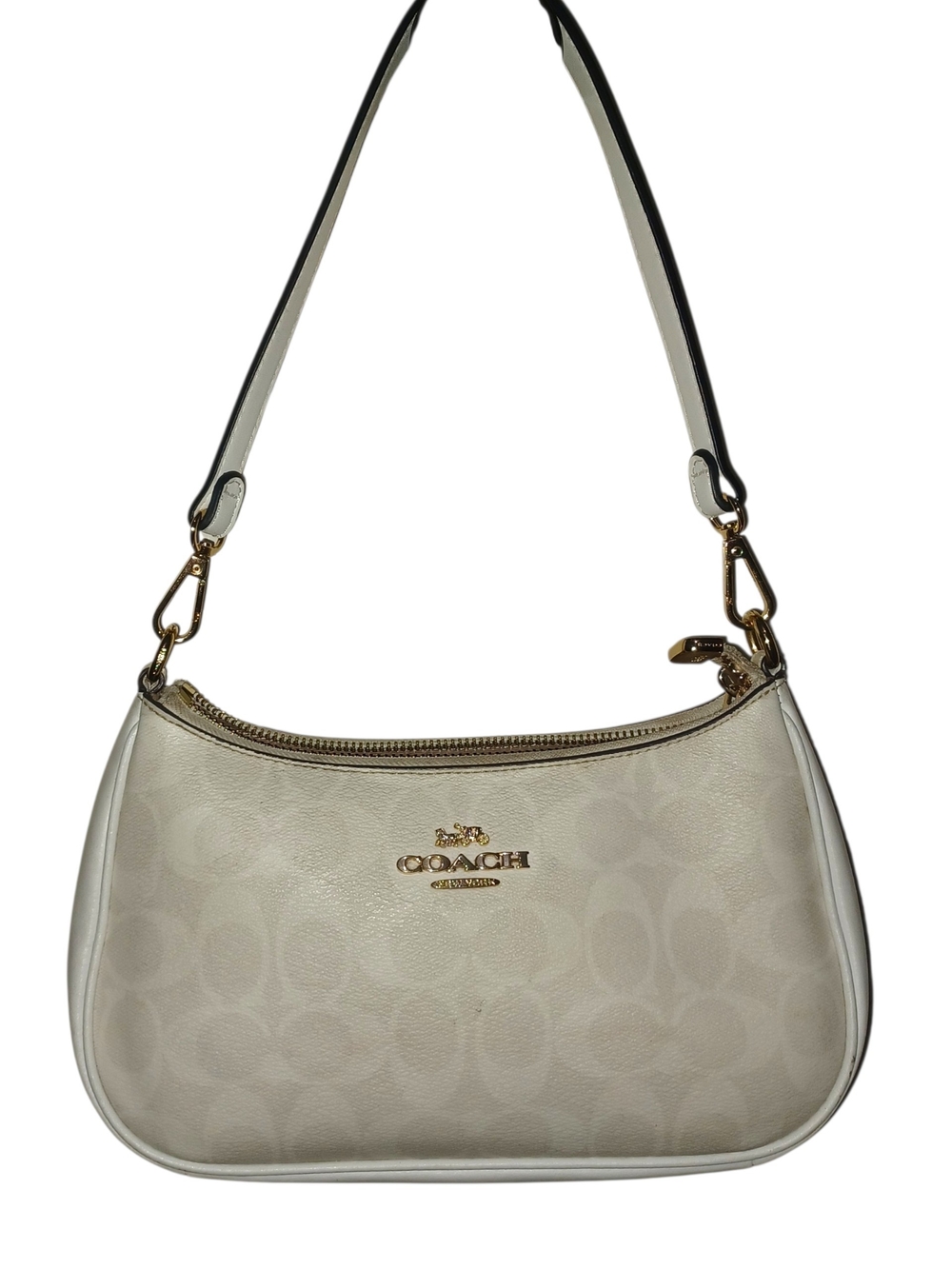 Coach Cream/ White Teri (?) Shoulder Bag